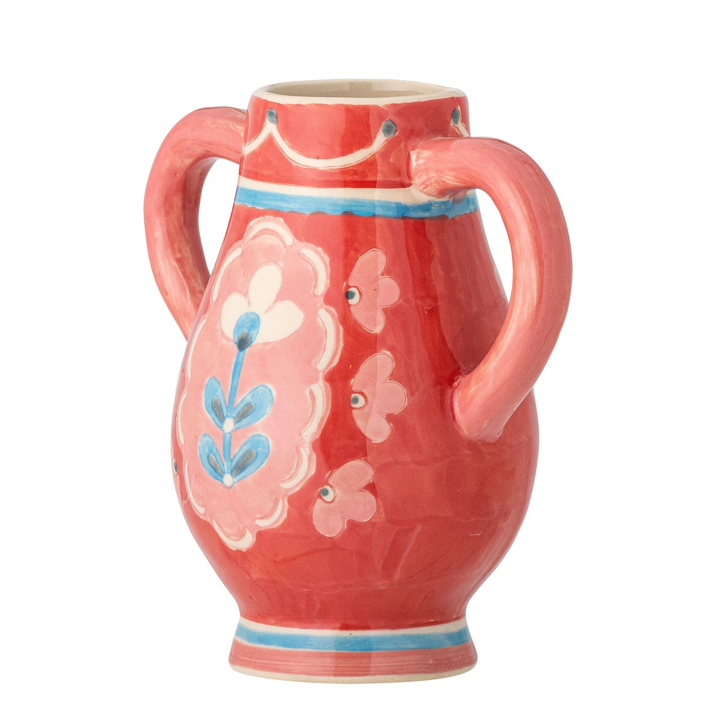 Bloomingville Odina Vase, Rose, Steingut