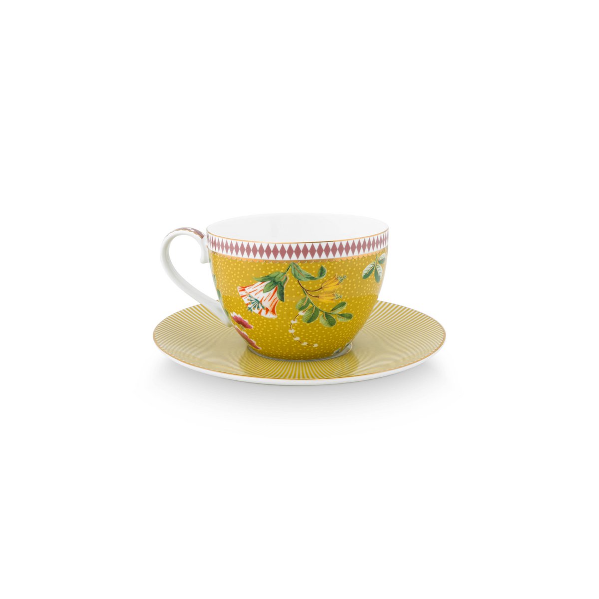 Set/2 Cups & Saucers La Majorelle Yellow 280ml