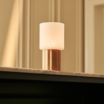Frank Hellbraune wiederaufladbare Tischlampe