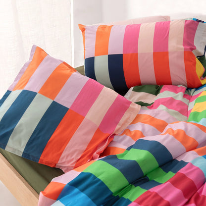 HAPPY FRIDAY Color Pop farbiges Kissenbezug: 45x110 cm, 60x 70cm, 80x80cm