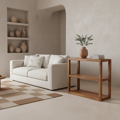 Bullnose Lagerregal aus Mangoholz