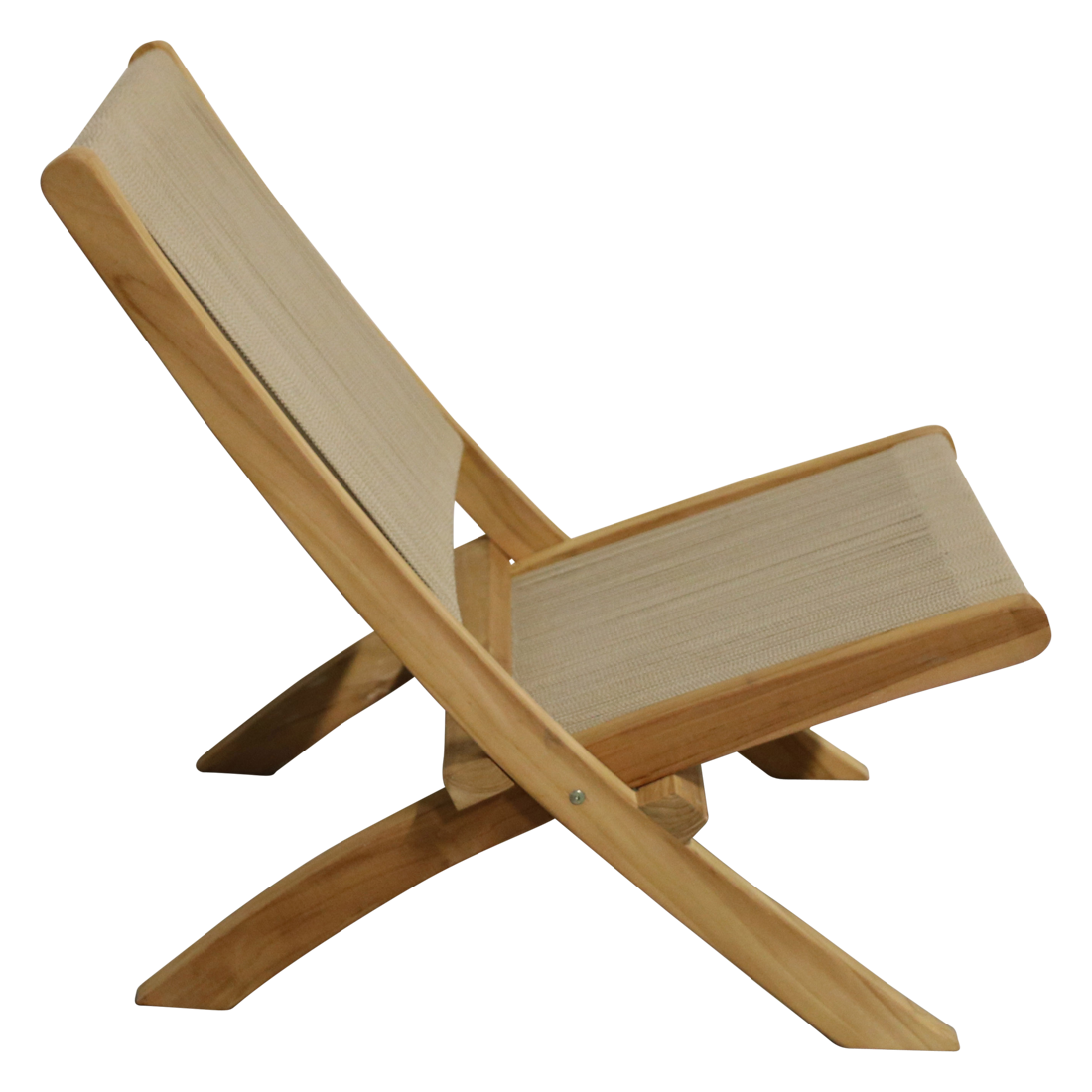 Lounge Seilklappstuhl beige