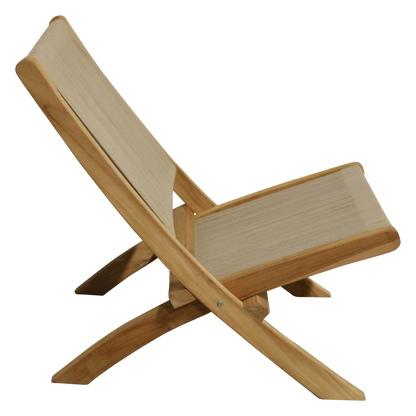 Lounge Seilklappstuhl beige