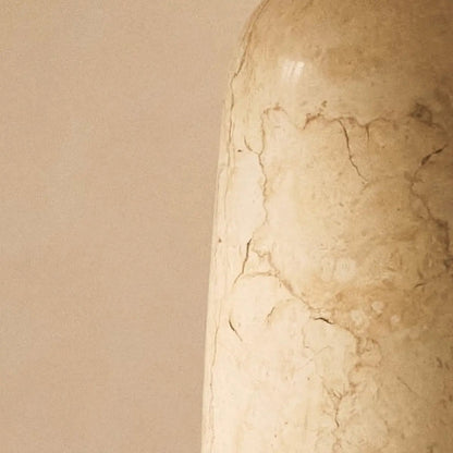 Charlotte Marmorlampe | Baumwollschirm und elegante Beleuchtung