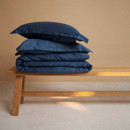 TENCEL™ Satin Bettbezug dunkelblau