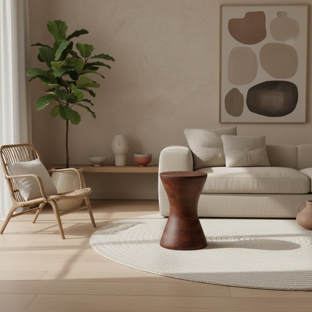 Hocker Samoa aus Mangoholz