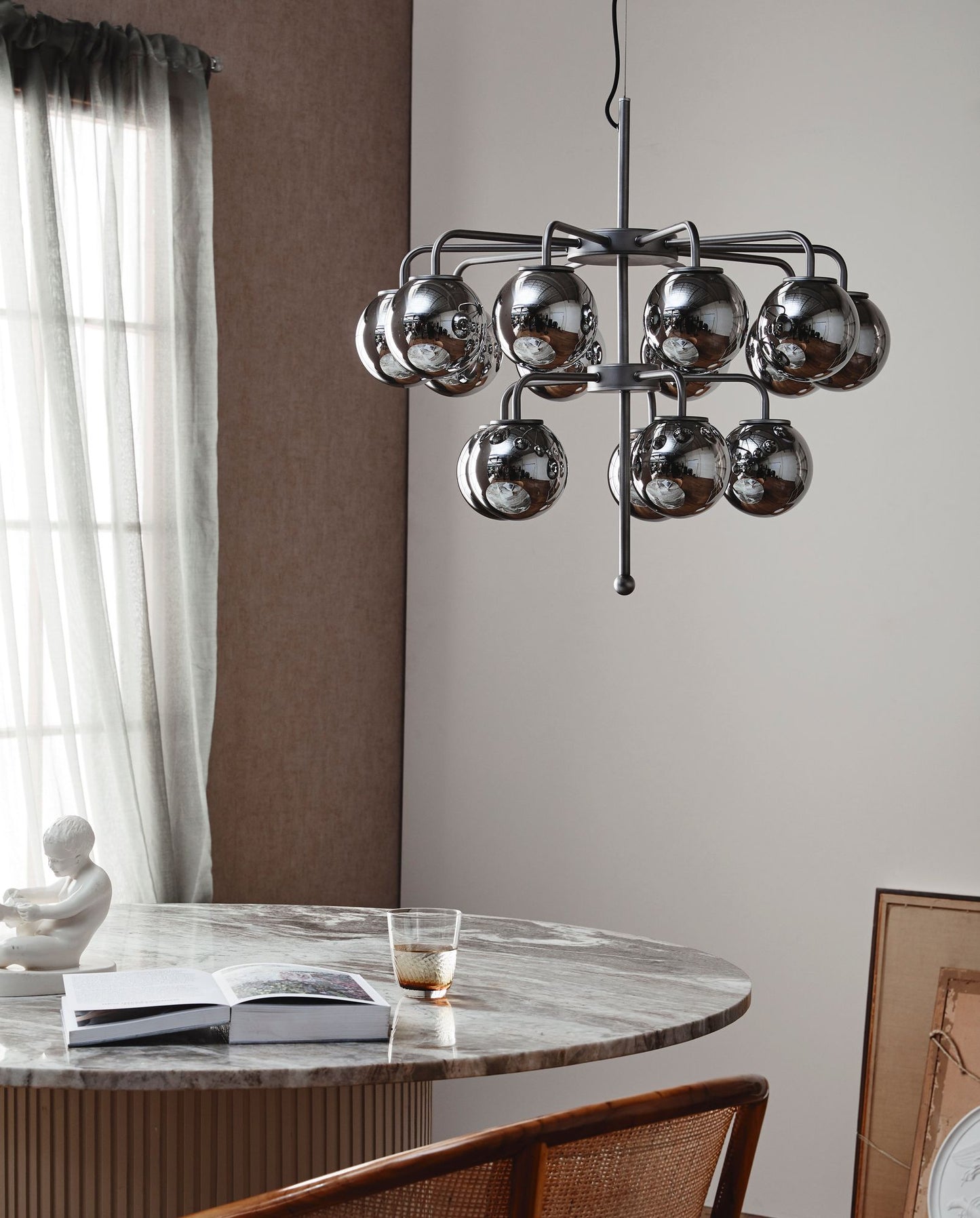 Nordal PALMA Kronleuchter - metallic finish