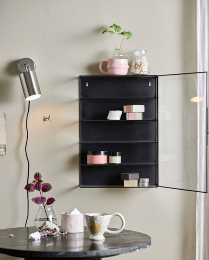 Nordal ADA Wandregal, M, 4 shelves - black