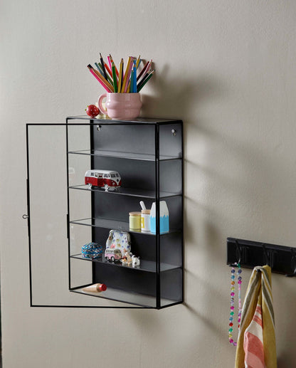 Nordal ADA Wandregal, M, 4 shelves - black