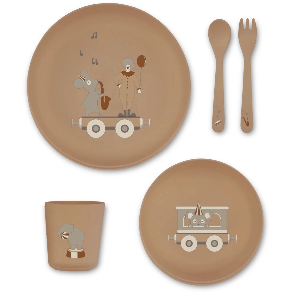 Marius Tafelservice aus Biokunststoff (PLA) im 5er-Pack