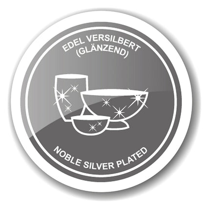 Becher Mido 2er Set, H 10 cm, edel versilbert