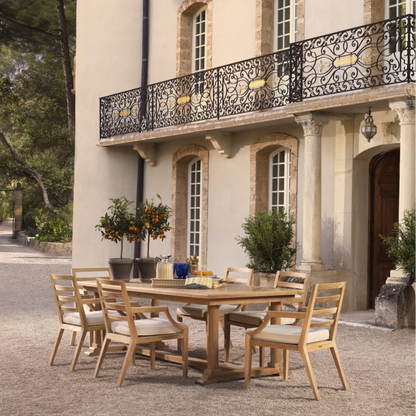 Outdoor Esszimmertisch Bell Rive natural teak