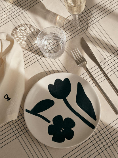 Broste Copenhagen Flora Teller handbemalt, Ø 26 cm
