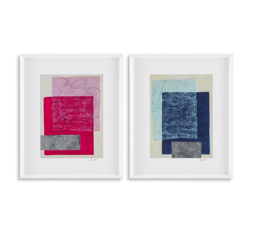 Fine Art Prints gerahmt, Colorfields von Michael Willett 2er Set