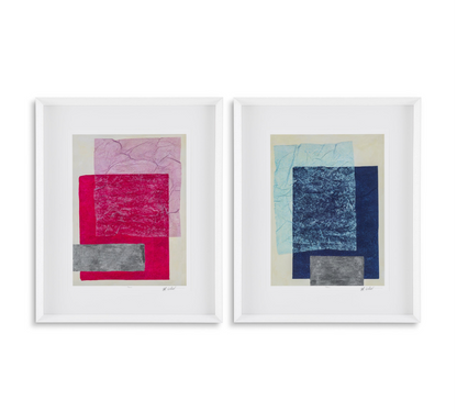 Fine Art Prints gerahmt, Colorfields von Michael Willett 2er Set