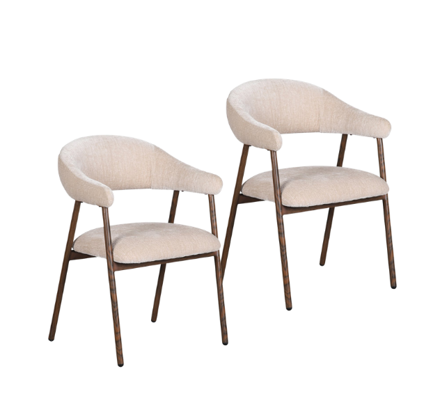Scandi Stuhl Tan (2er Set)