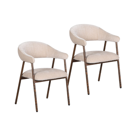 Scandi Stuhl Tan (2er Set)