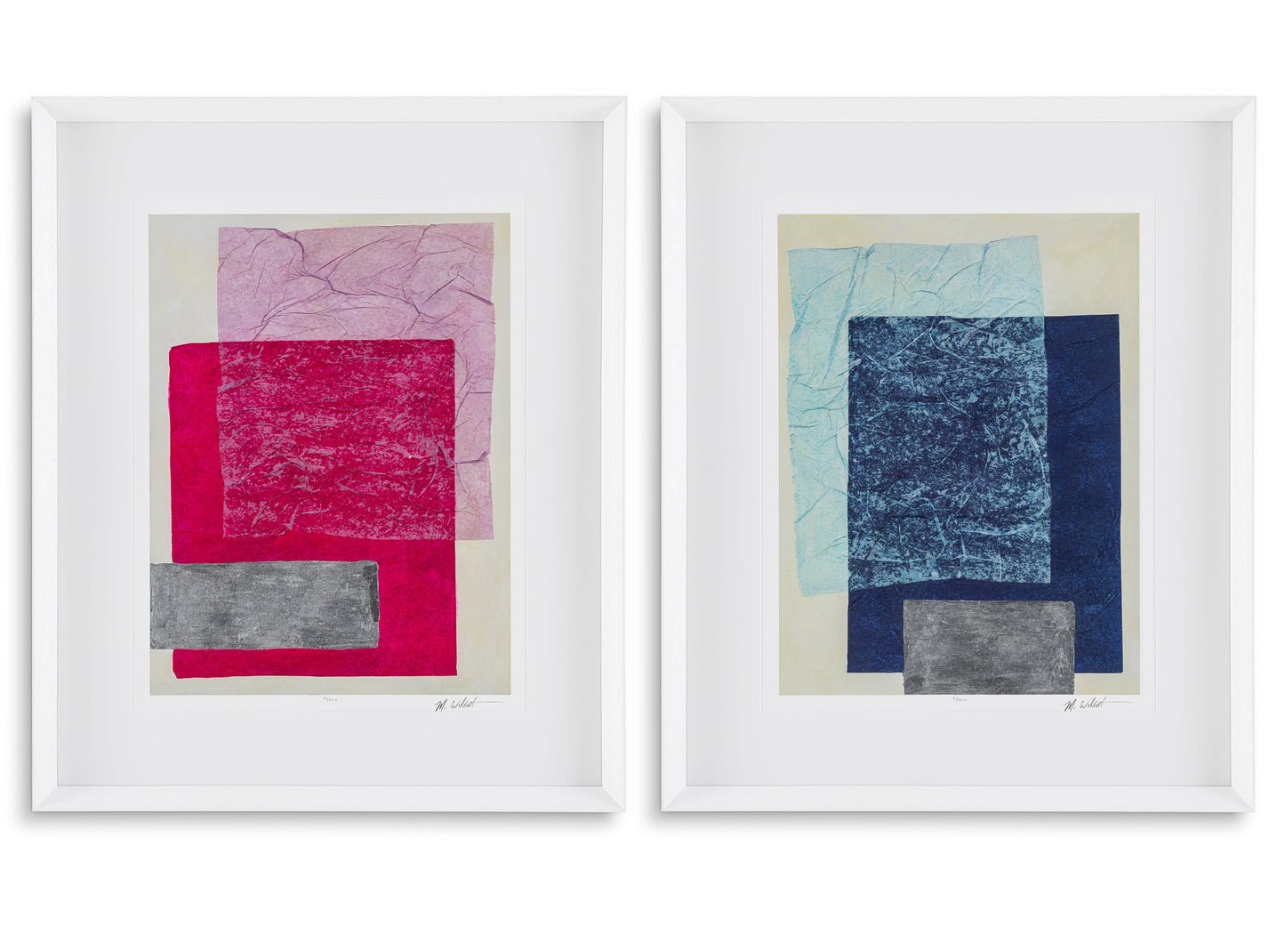 Fine Art Prints gerahmt, Colorfields von Michael Willett 2er Set