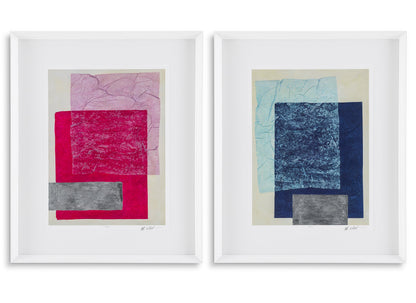 Fine Art Prints gerahmt, Colorfields von Michael Willett 2er Set