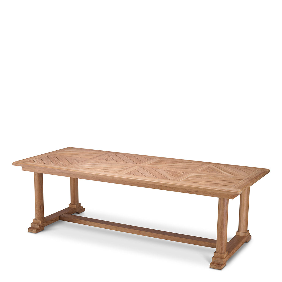 Outdoor Esszimmertisch Bell Rive natural teak