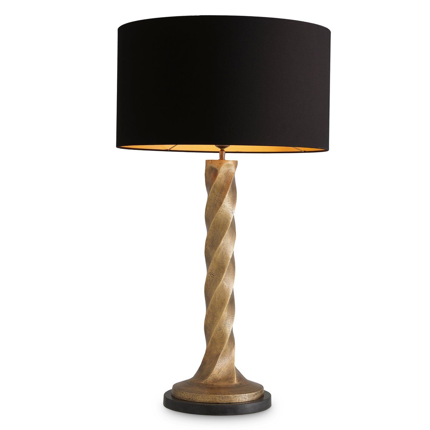Tischlamp Costanza vintage brass finish