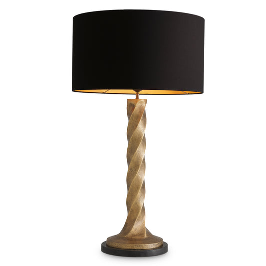 Tischlamp Costanza vintage brass finish
