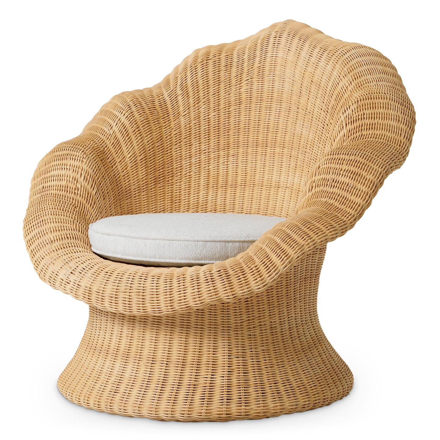 Luxury Lounge Chair Somerly aus Rattan