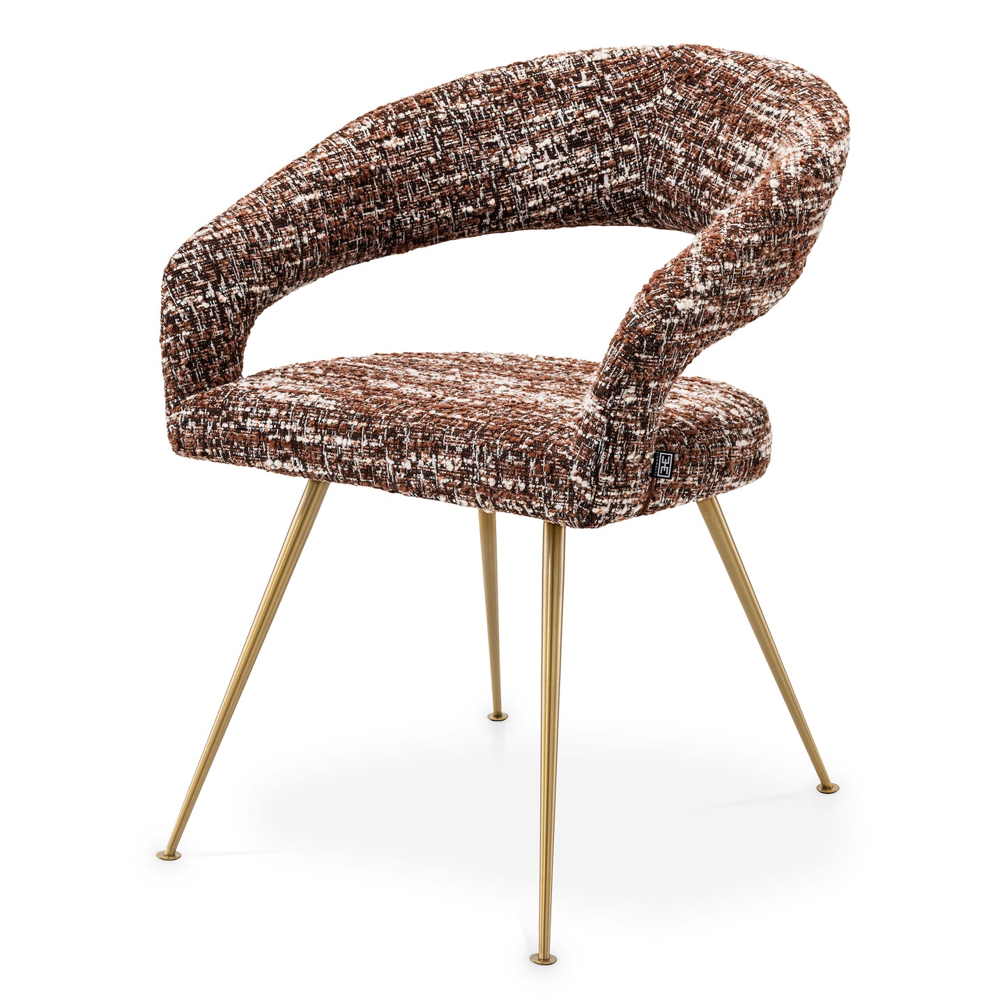 Eichholtz Esszimmerstuhl Bravo bouclé sonata red