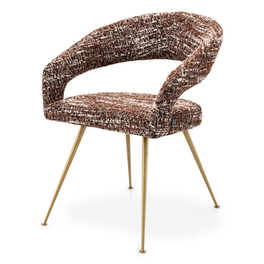Eichholtz Esszimmerstuhl Bravo bouclé sonata red