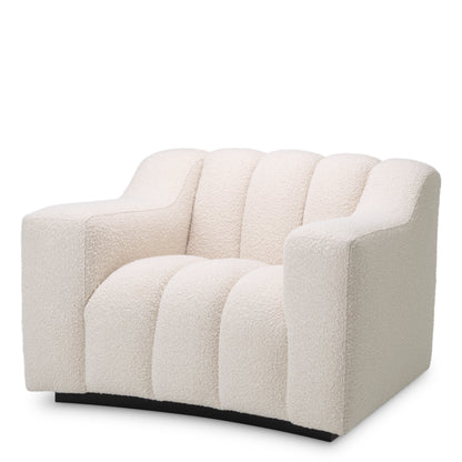 Eichholtz Loungesessel Chair Kelly bouclé cream