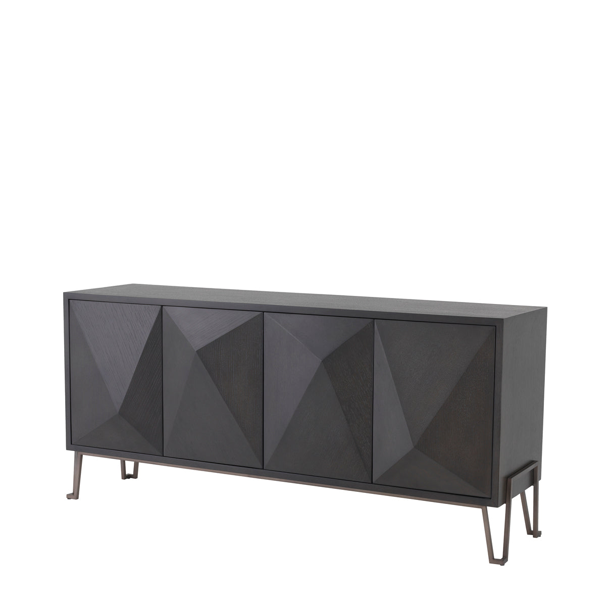 Eichholtz Kommode Highland charcoal brown oak veneer