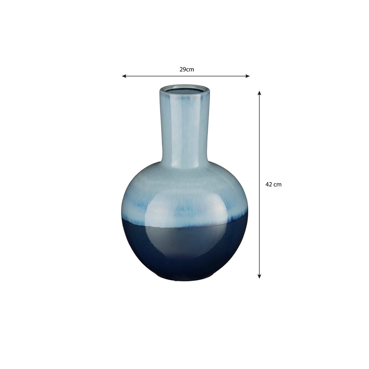 Vase Holm Blau