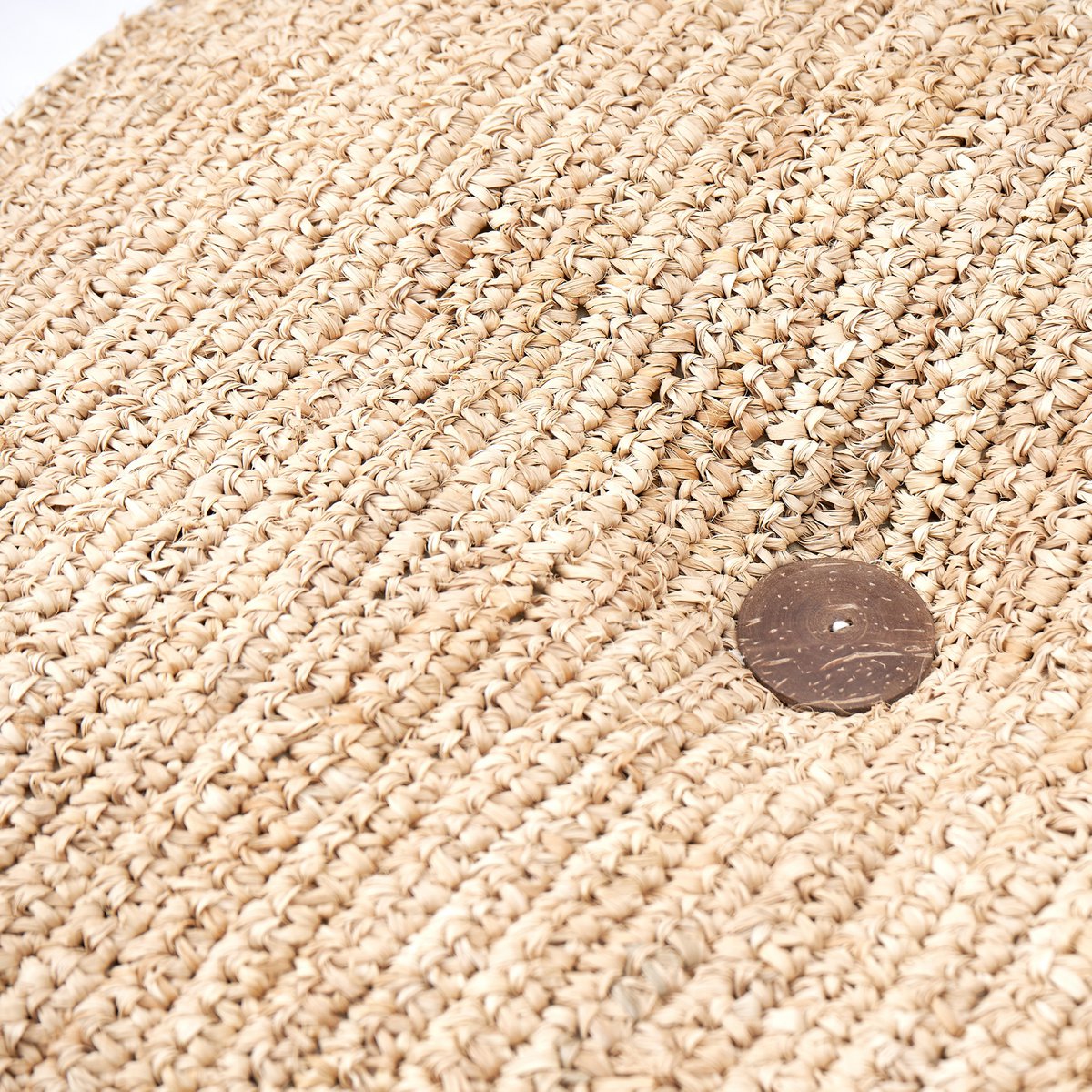 Sitzpouf PADAR aus Bast