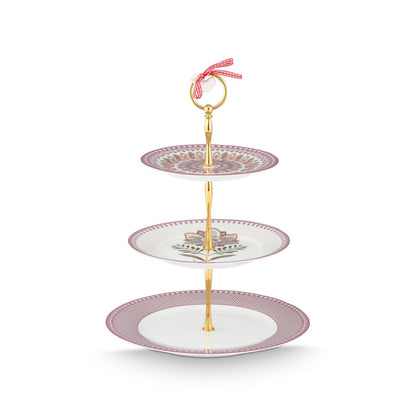 Pip Studio Royal Etagere 3 stöckig Lily&Lotus Lilac
