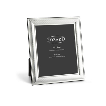 EDZARD Bilderrahmen Urbino (20x25 cm), edel versilbert, anlaufgeschützt, 2 Aufhänger
