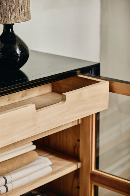 Nordal VIVA Vitrine, 2 Türen - black