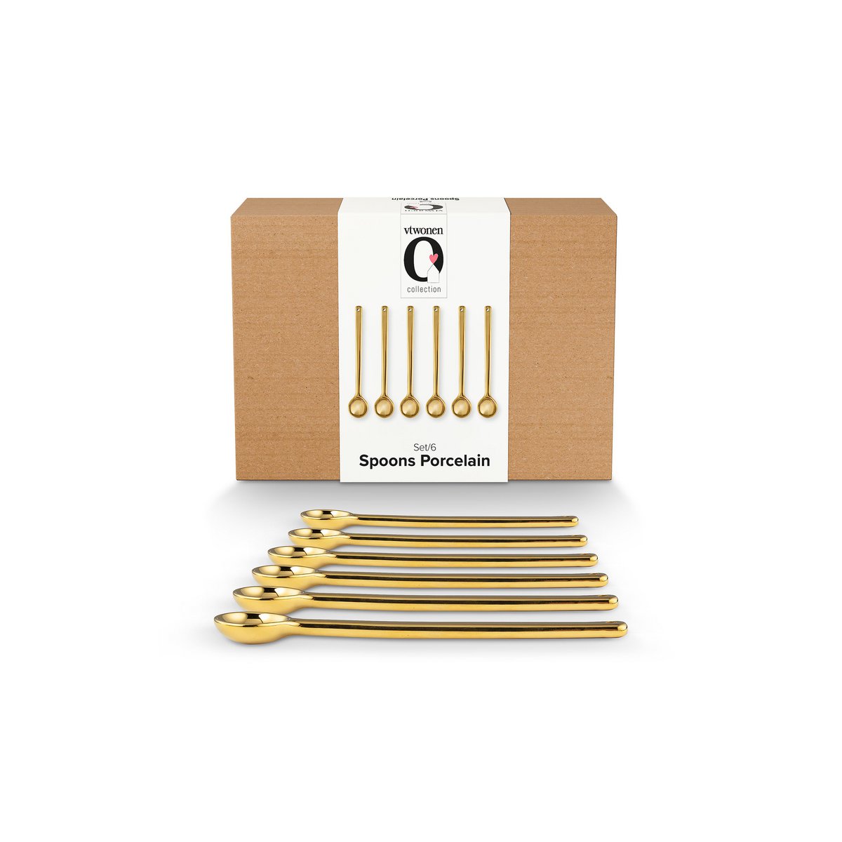 6er Löffelset Gold groß