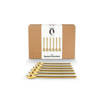 6er Löffelset Gold groß