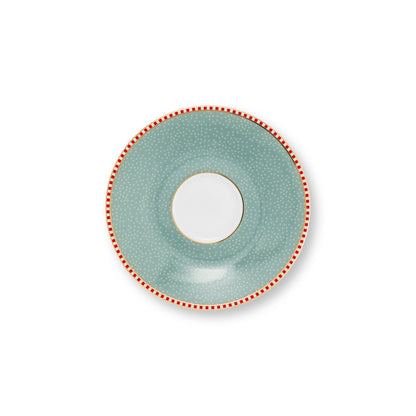 Espresso Cup and Saucer Blooming Tales Blue
