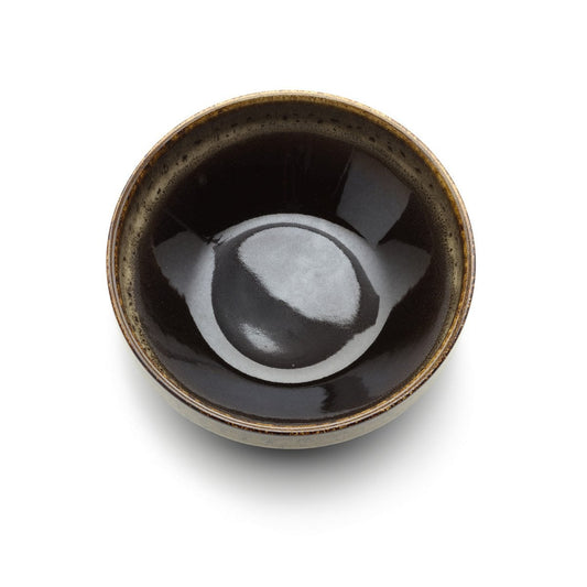 Die Kyoto Low Bowl – Dunkelbrauner Schlamm – M