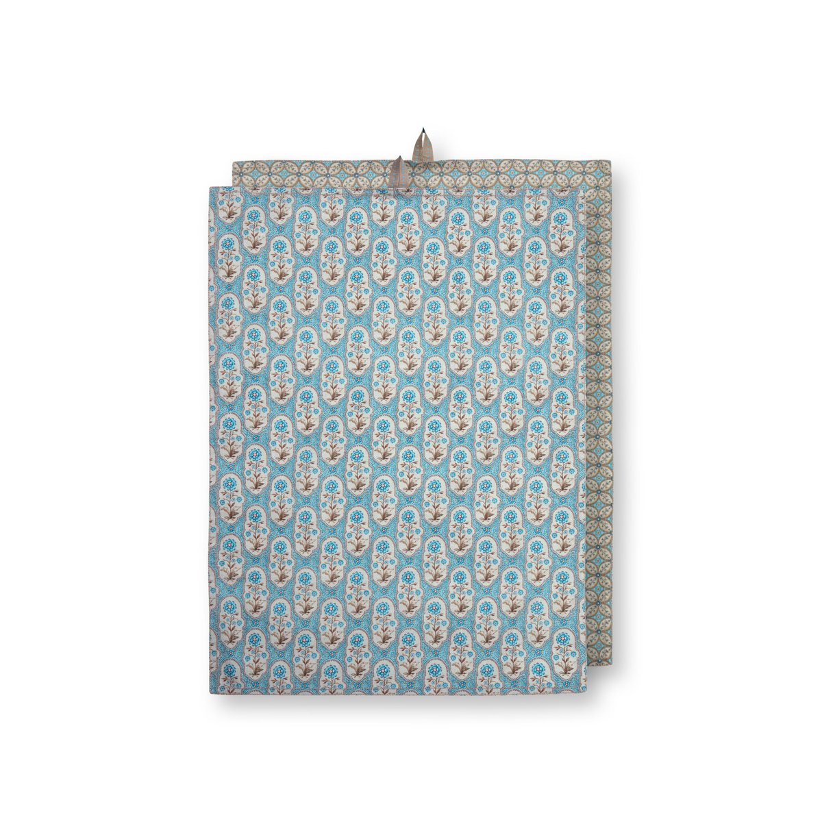 Pip Studio Geschirrtücher 2x Blooming Tales Bustani-Pashmina Khaki-Blue 50x70cm