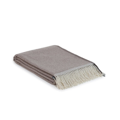 Merino/Kaschmir-Überwurfdecke MILANO – braun