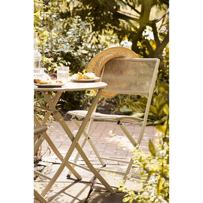 Arcas Bistro-Set, Stühle und Tisch in Taupe