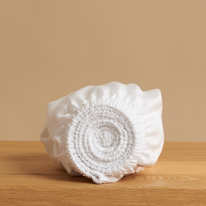 TENCEL™ – Satin-Spannbettlaken, Weiß
