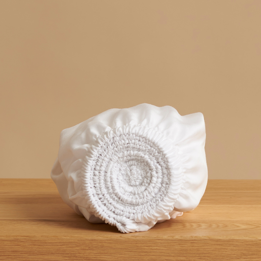 TENCEL™ – Satin-Spannbettlaken, Weiß