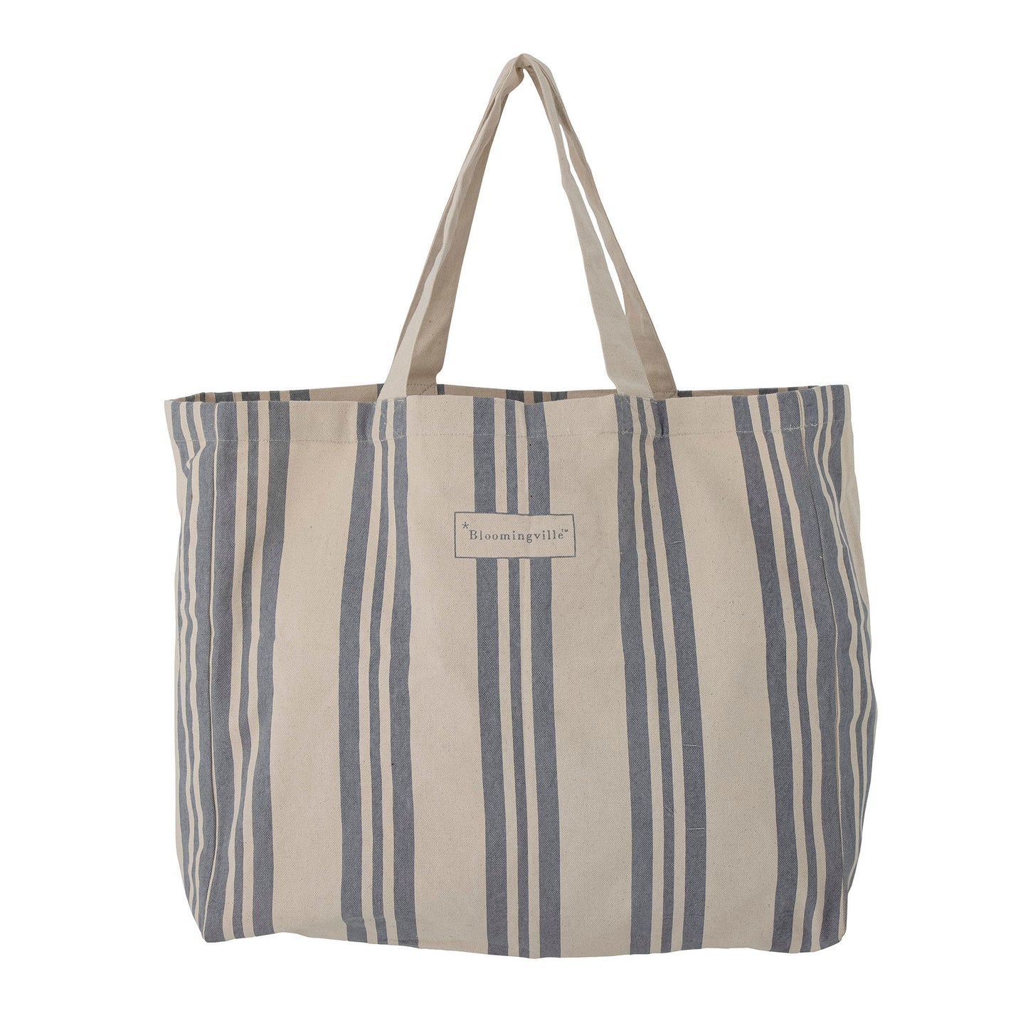 Bloomingville Trina Einkaufstasche, Blau, Baumwolle OEKO-TEX®