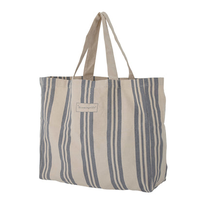 Bloomingville Trina Einkaufstasche, Blau, Baumwolle OEKO-TEX®