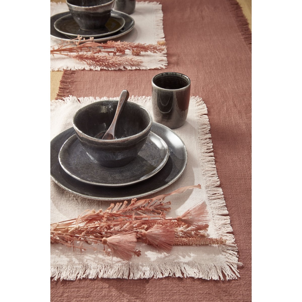 Geschirrset Tabo Schwarz (16-teilig)