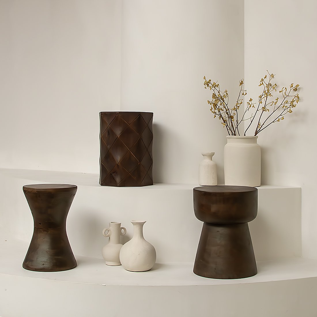 Hocker Samoa aus Mangoholz