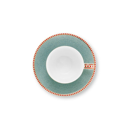 Espresso Cup and Saucer Blooming Tales Blue